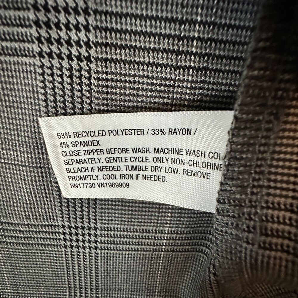 Women's‎ Tailored Mini Dress Large A New Day Gray Plaid New - Picture 11 of 12